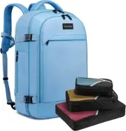 Qiccijoo Travel Backpack 40L Flight Approved Carry on Backpack for Men Women ...