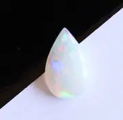 0.47ct 8 x 5 pear Australian opal natural solid white / light opal loose stone