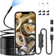 Endoscope Inspection Camera, 1920P Flexible Rigid Endoscope, 8 LED Borescope