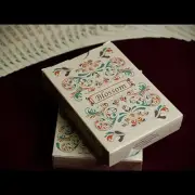 BLOSSOM SPRING DECK OF PLAYING CARDS PLATINUM METALLIC INK BY ALOY MAGIC TRICKS