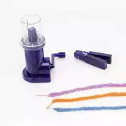 Portable Hand Knitting Machine Embellishment Knit Loom with Hand Crank