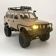 HLSFWDRIVE RC Rock Crawler 4x4 RC Truck WPL C54-1 RC Crawler Off Road 1/16 Scale RTR All Terrain Proportional Throttle Steering 2.4Ghz 260 Motor Upgraded Chassis and Counter Rotating Gearbox Adult