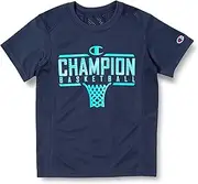 [Champion] E-Motion CK-TB314 Boys Script Logo Ventilation Sleeveless T-Shirt, Basketball, Mini Practice T-Shirt, Breathable, Heat Dissipation, Antibacterial, Deodorization, Sweat Absorbent, Quick
