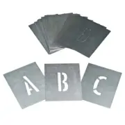 Dy-Mark Zinc Stencil A-Z 150mm Set