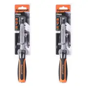 2x Supercraft Wood Chisel Carbon Steel 1/2''/13mm Soft Grip w/ Striking Cap