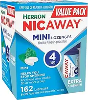 Nicaway Mini 4mg Stop Smoking Lozenge (Pack of 162)