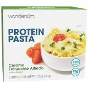 Wonderslim Protein Pasta, Creamy Fettuccini Alfredo, 12G Protein, 200 Calories (