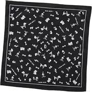 [WRITWAA] Men's Scarf Bandana Dog Print Headband Cotton Handkerchief Vintage Style Green