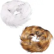 [VERDANVERSE] Fluffy Headband Furry Earmuff Faux Fur Headwrap Elastic Fuzzy Hat Hat for Women