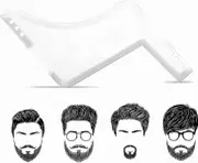 professional beard stencil,beard shapes for chin beard, sideburns, neck,styling toolbrown White