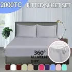 Ultra Soft 36 CM Deep Fitted Sheet Queen King Size Pillow Cases Bedding Single