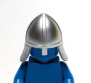 Lego - Minifigure Headgear - Metallic Silver / Grey Helmet, Castle / Knight
