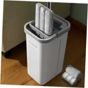 Mop and Bucket with Wringer 50" microfiber mop and bucket set Middle-3pads