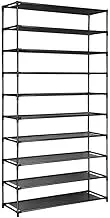 Artiss Shoe Rack, 18 Pairs Shoes Storage Organiser Cabinets Drawers Cupboard Organizer Display Shelf Case Home Decor Indoor Outdoor Bedroom Hallway Furniture, Adjustable Shelves Black