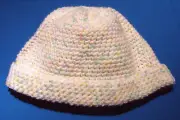 Ski Cap / Beanie Crochet Pattern in Baby Yarn for Toddlers 1 - 3 years Old