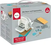 Rayher 60999000 Portable Die Cutting and Embossing Machine to Go, Mini Die-Cutting Machine for Card Making, Scrapbooking and Papercrafts, 19 x 9.5 x 13 cm