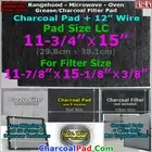 Range Hood Microwave Grease Charcoal Filter Pad Dacor 62353 Broan BPS1FA30 LC