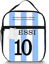 MTDNMBHY Soccer Insulated Lunch Bag For Women Men Insulated Lunch Box For Reusable Lunch Tote Portable Bag For Work, Picnic Or Travel