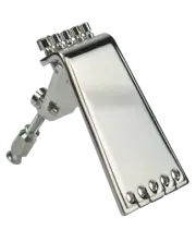Golden Gate Kershner Style 5 String Banjo Tail Piece, Nickel-Plated Brass, P-113