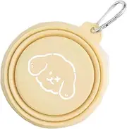 Travel Dog Bowl,Food Grade Silicone Folding Water Bowl for Pets - Travel Bowl, Portable Multifunctional Pet Feeder with Buckle for Cats, Kittens, Dogs, Puppies, Pets