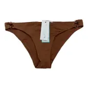 Seafolly Womens 10 Stardust Cheeky Hipster Bikini Bottom Brief Bronze