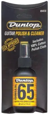 Jim Dunlop Formula 65 Guitar Polish & Cleaner 4oz with Cloth Pump Spray