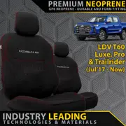 LDV T60 - GP6 Premium Neoprene 2x Front Row Seat Covers (Made to Order)