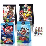 12PC Super Mario Odyssey Paper Lolly Loot Bag Sticker Party Bag Favour Candy Bag