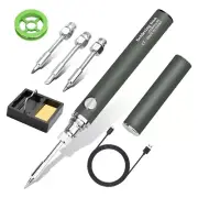 Cordless Soldering Iron Kit, USB Rechargeable Cordless Soldering Iron, 37046