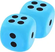 Toddmomy 2Pcs Learning Dice Jumbo Dice for Party Games Educational Activities and Family Gatherings Lightweight with Safety Corners