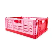 15L Collapsible Crate - Medium, Red