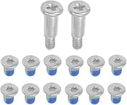 HSSDTECH 14PCS (2 Long 12 Short) Sliver Lower Bottom Base Cover Case Screws Replacement for DELL xps 7590 9550 9560 9570 Precision 5510 5520 5530 5540