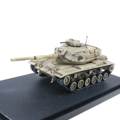 M60 Patton Tank US ARMY Desert Camo - with Display Case 1/72 Scale Model