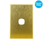 Connected Switchgear GEO 1 Gang Brushed Brass Aluminium Cover | CBL1