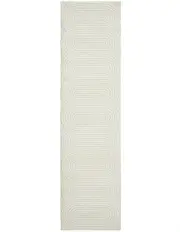 [Rug Culture] Lotus Carl Runner Rug in White