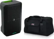 Mackie Thump Go 8″ Battery-Powered Loudspeaker, Gator GPA-Tote8, XLR Cable Bundl