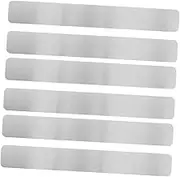3sets Wall Bulletin Board Strips Blackboard Metal Adhesive Strips Photo Hanging 2pcs*3