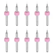 1/8" Shank 0.15mm Tungsten Carbide CNC Engraving Micro PCB Drill Bits Set 10pcs