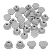 30 Pcs Hole Plugs, Silicone Hole Cover Plug for 16mm(5/8 Inch) Hole, Grey