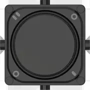 Clipsal Pro Series, knob kit for selector switch, marked OFF-1-OFF-2, Black - P40RSM2KB-BK