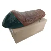 Royal Enfield "Customized D4 Leather Seat & Green Cowl" For GT & Interceptor 650