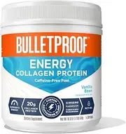 All-in-One Collagen Protein Powder with MCT Oil, Vanilla, 20g Protein, 17.8 Oz, Bulletproof Collagen Peptides Supplement with Vitamins, Minerals, Antioxidants for Caffeine-Free Energy