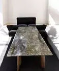 36"x24" Stunning Labradorite Meeting Desk Office Furniture Handmade Table Decors