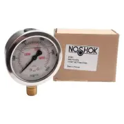 NOSHOK 25-901-5000-PSI/KPA Pressure Gauge, ø2-1/2in, 0-5000PSI, 1/4in NPT