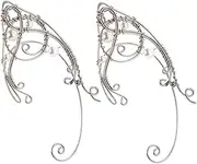 [Holibanna] 2 Pcs Vintage Ear Cuffs Stylish Magnetic Earrings Retro Clip-on Hoop Earrings Fashion Metal Ear Hook