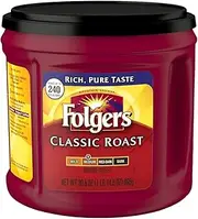 Folgers Classic Roast Medium Roast Ground Coffee, 30.5 Ounces (Pack of 6)