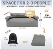 KingCamp Camping Outdoor Indoor Double Inflatable Couch Sofa Brand New NIB