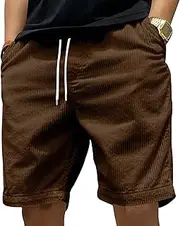[Generic] Mokaloha Mens Shorts, Loose Fit Beach, Drawstring Elastic Waist with Pockets, Summer Must-Have Shorts for Handsome Guys