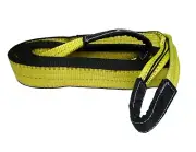 3" x 20' Tree Saver Tow Strap Sling 2-ply Reinforced ATV Jeep Recovery Eye & Eye