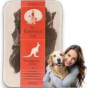 The Farmer's Dog | JUST Kangaroo Jerky :: Raw Air Dried Dog Food Snacks [Pet Food Only], 130g tub, Product of Australia.